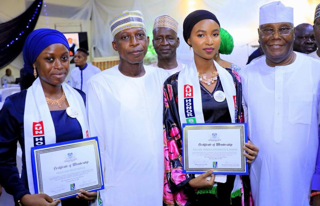 I was pleased to attend the 2024 AUN Honors Society Dinner and Award Night, held yesterday evening at the AUN Academy Yola. Special commendation to the parents, the Honours Society, and the night's Award winners, including my friends who came alongside to honour the event. -AA