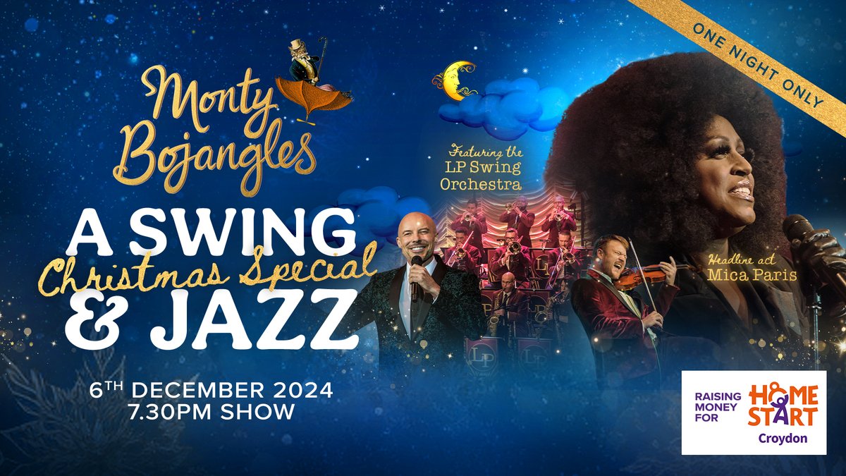 **ON SALE NOW** Step into the enchanting world of Monty Bojangles' Swing & Jazz Christmas Special! 🤩 🎤 Monty Bojangles' Swing & Jazz Christmas Special 📅 Fri 6 December 2024 🎟 pulse.ly/55nni7lqyy @montybojangles