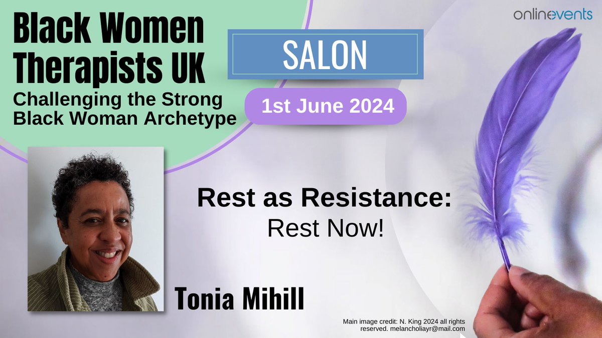 Conference Salon: Rest as Resistance: Rest Now! - Tonia Mihill Find out more about the full-day conference here buff.ly/3wqQr6F