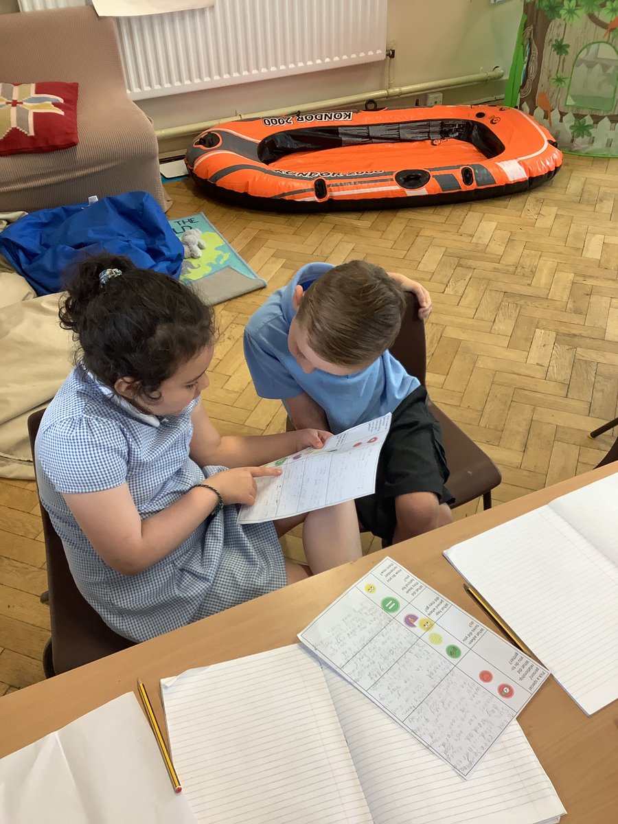 The children sharing their story plans with their partners- I can’t wait to read the finished pieces! #EnglishOLOL #MakeADifference @ololprimary_HT