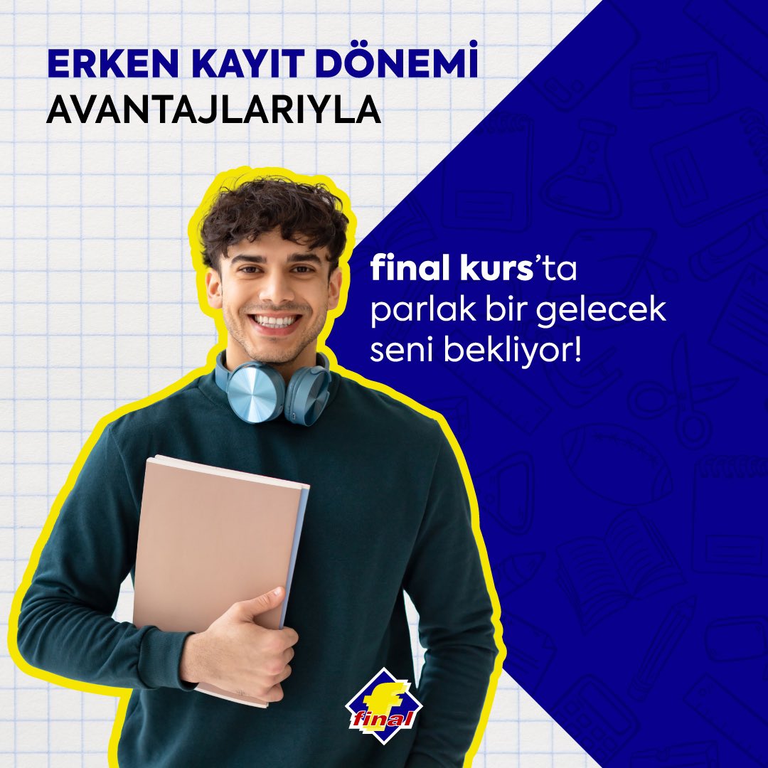 Geleceğin parlak, fırsatlar kapında! Erken kayıt dönemi avantajından yararlan, hayallerine bir adım daha yaklaş. 🚀

Link bio’da.

#FinalKurs #ErkenKayıt