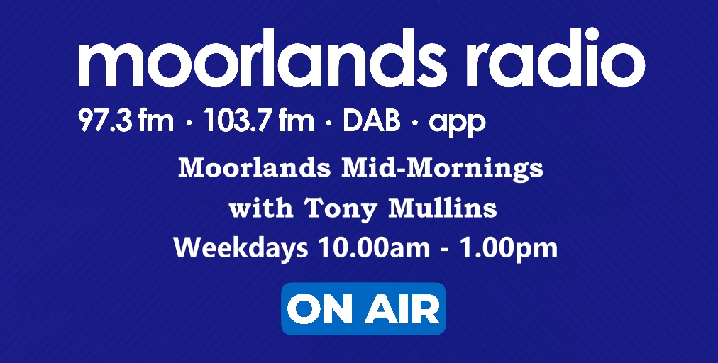 Join Tony Mullins for great conversation and the best coverage of local issues on #MoorlandsMidMornings
From 10.00am to 1.00pm
Every weekday on @moorlandsradio
🔊 moorlandsradio.co.uk/player

#LocalRadio #StaffordshireMoorlands 
#NorthStaffordshire #SouthCheshire