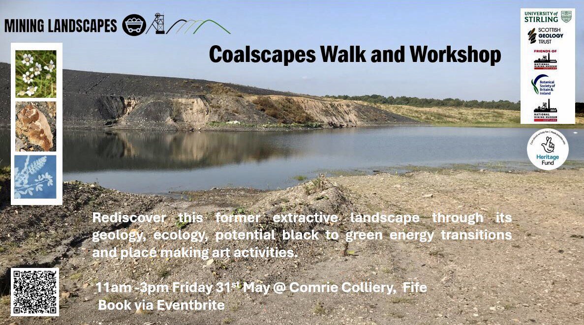 Fancy exploring a former #mininglandscape through a different lens see👇or scan the QR code eventbrite.co.uk/e/coalscapes-w… #coal #miningheritage #ecology #geology #artactivities