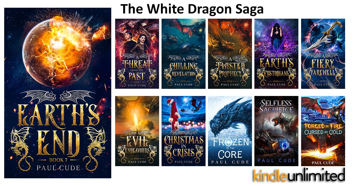The entire 'White Dragon Saga' available to buy NOW or read for #FREE on #KindleUnlimited Over I.5 million words. Lose yourself in a universe filled with #magic, #mystery, mayhem and.... #DRAGONS! mybook.to/ThreatFromTheP… #dragon #fantasy #yafantasy #YA #fantasyreads #fantasy #KU
