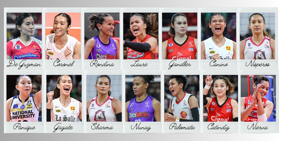 And the lineup is finally complete! 🇵🇭

Here are the 14 players who will represent the country in the upcoming AVC tourney.

Newly-minted UAAP champions Bella Belen and Alyssa Solomon have begged off from NT duty. 

Meanwhile, Arah Panique will replace an injured Casiey Dongallo.