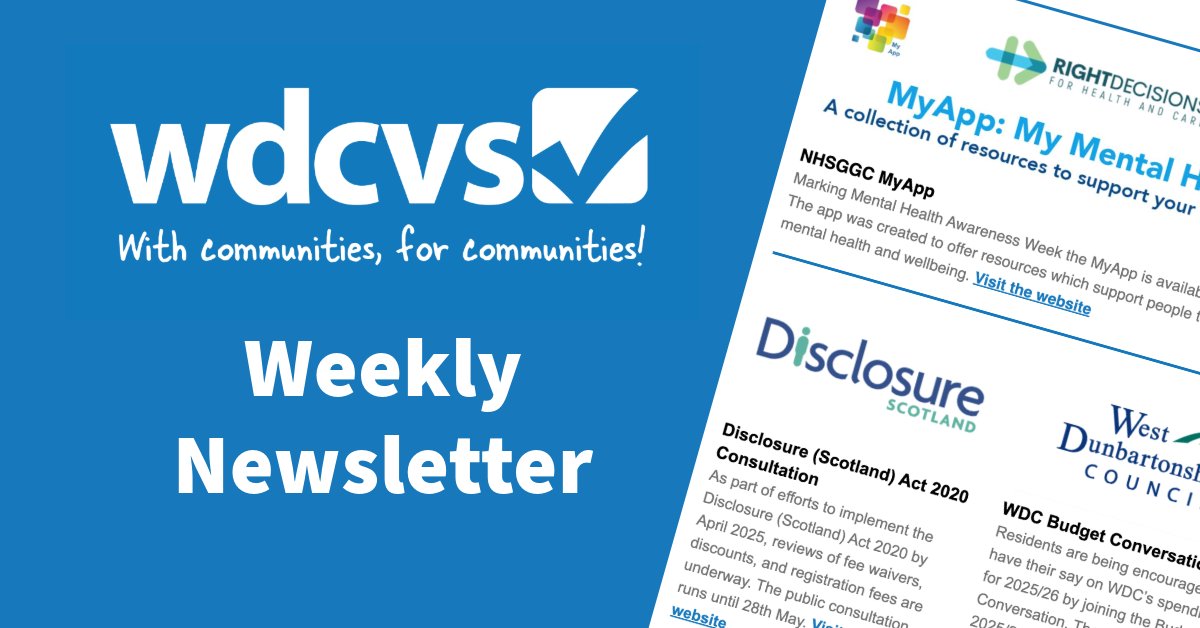 WDCVS Get Connected Weekly Newsletter: 17th May us8.campaign-archive.com/?u=e3eb4ecb66c… 10 Things you should know! - A weekly snapshot keeping you informed, saving you time. #volunteersmakeadifference #funding #westdunbartonshire #CostOfLiving #volunteering