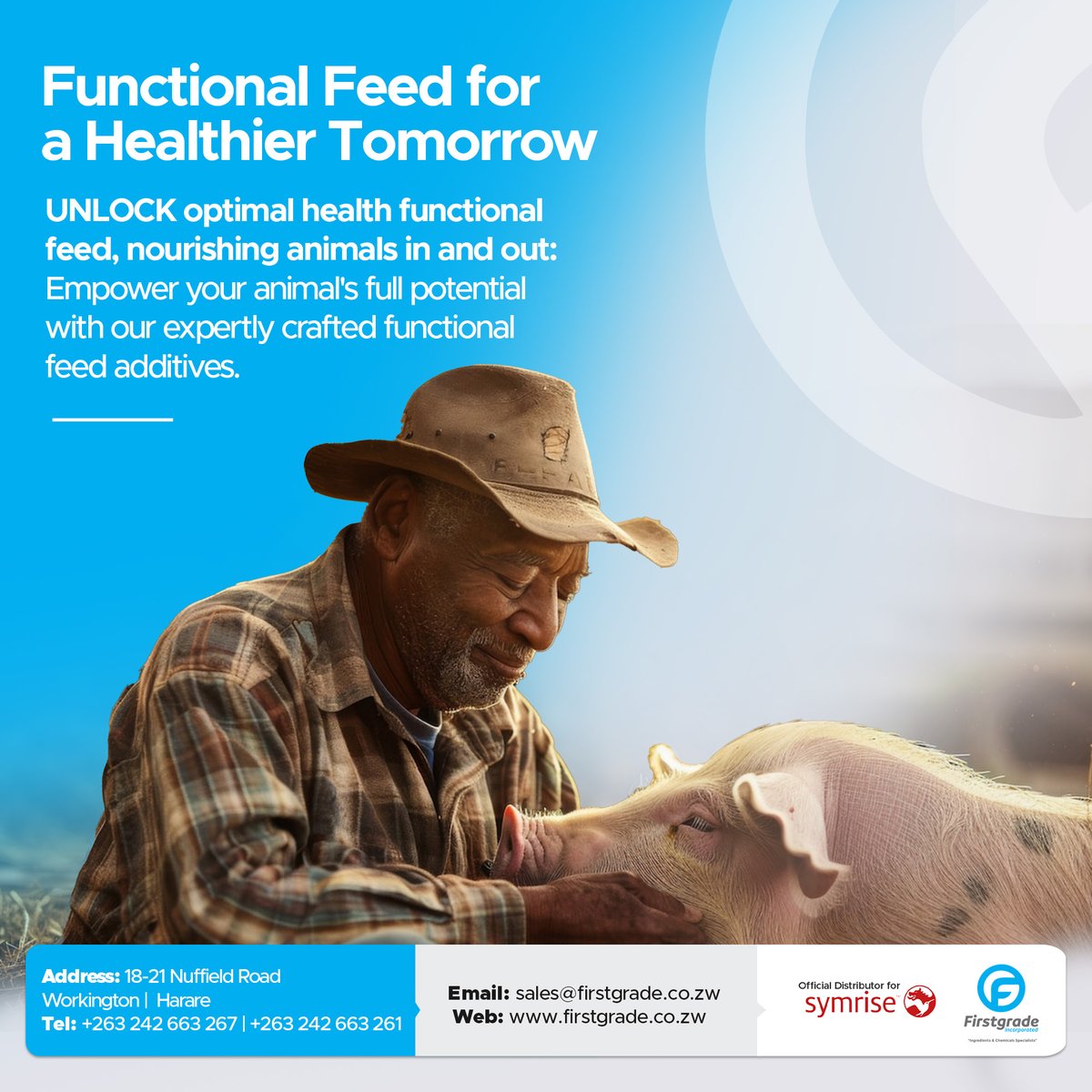 FirstgradeInc's tweet image. 🌟 Functional Feed Additives in Promoting Health and Well-Being from Firstgrade Incorporated! 🐄🌿

Discover the benefits and take your farming to the next level. Contact us today! 

👉[ Read the Full Article] firstgrade.co.zw/functional-fee…

#AnimalNutrition #FeedAdditives