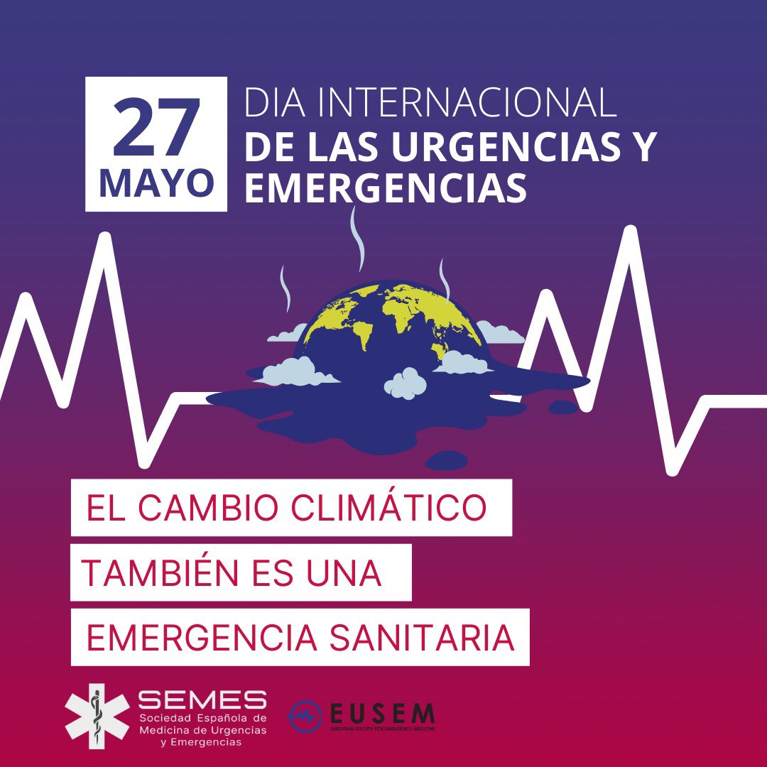 MUYEresSEMES's tweet photo. 📌10 días para el #diamundialdelasurgenciasyemergencias  
 
Con la EUSEM 
'El cambio climático también es una #emergencia sanitaria'🌏🌡️ 
 
#emergencymedicineday #emergencymedicine #climatechange #disasterprepardness #27M https://t.co/raOIxo5jEg