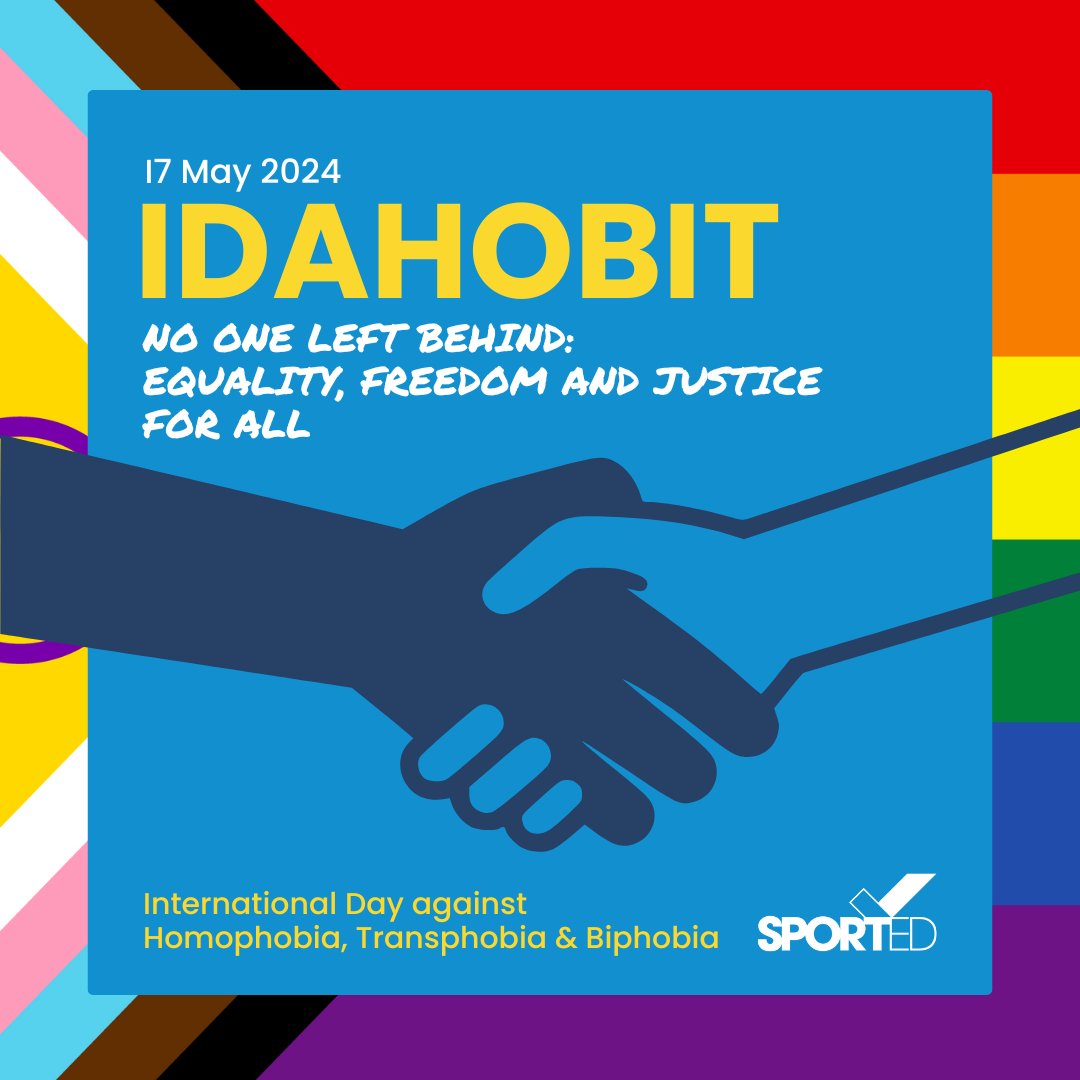 Today, on #IDAHOBIT2024 we unite against LGBTQIA+ phobia and we stand together to support inclusion and equality of LGBTQIA+ people in sport and physical activity. Sport is for everyone and no one should be left behind. #DiverseSport #IDAHOBIT2024 #IDAHOBIT