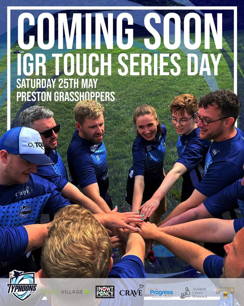 🌀It's Friday, and you know what that means... Touch Training🌀 We are also excited to host the next round of the IGR Touch Series next Saturday. For more information and to stay updated please visit our special league day website. tournify.uk/live/typhoonst… #inclusiverugby