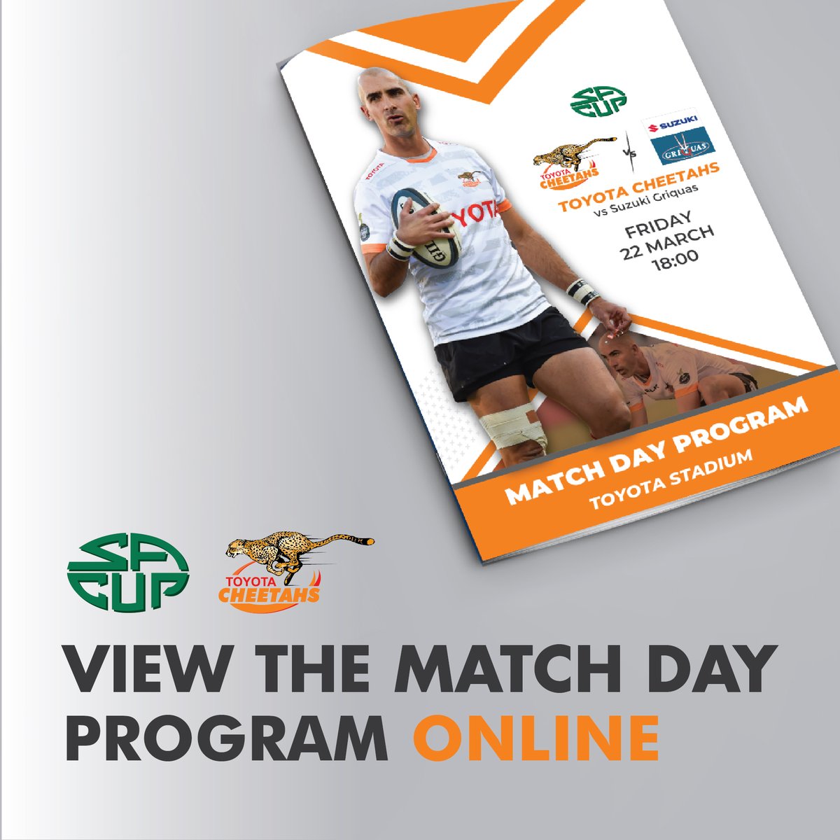 💥Match Day💥 View our match day program online: cheetahgameday.co.za @ToyotaSA