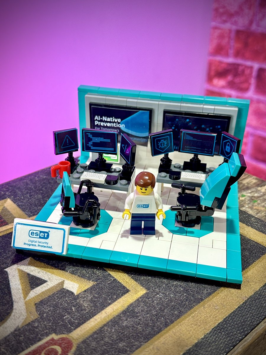 I’ve recreated my office with ESET LEGO (with my son’s help)