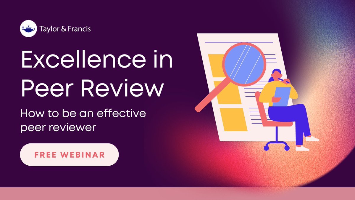 Free webinar 🚨 Want to know the responsibilities of a peer reviewer, or what it takes to be a good reviewer? Sign up below to find out ⤵ Happening on 22 May 430 pm -to 6 pm (GMT+8). Don't miss this out! spr.ly/6013dnKoS #PeerReview