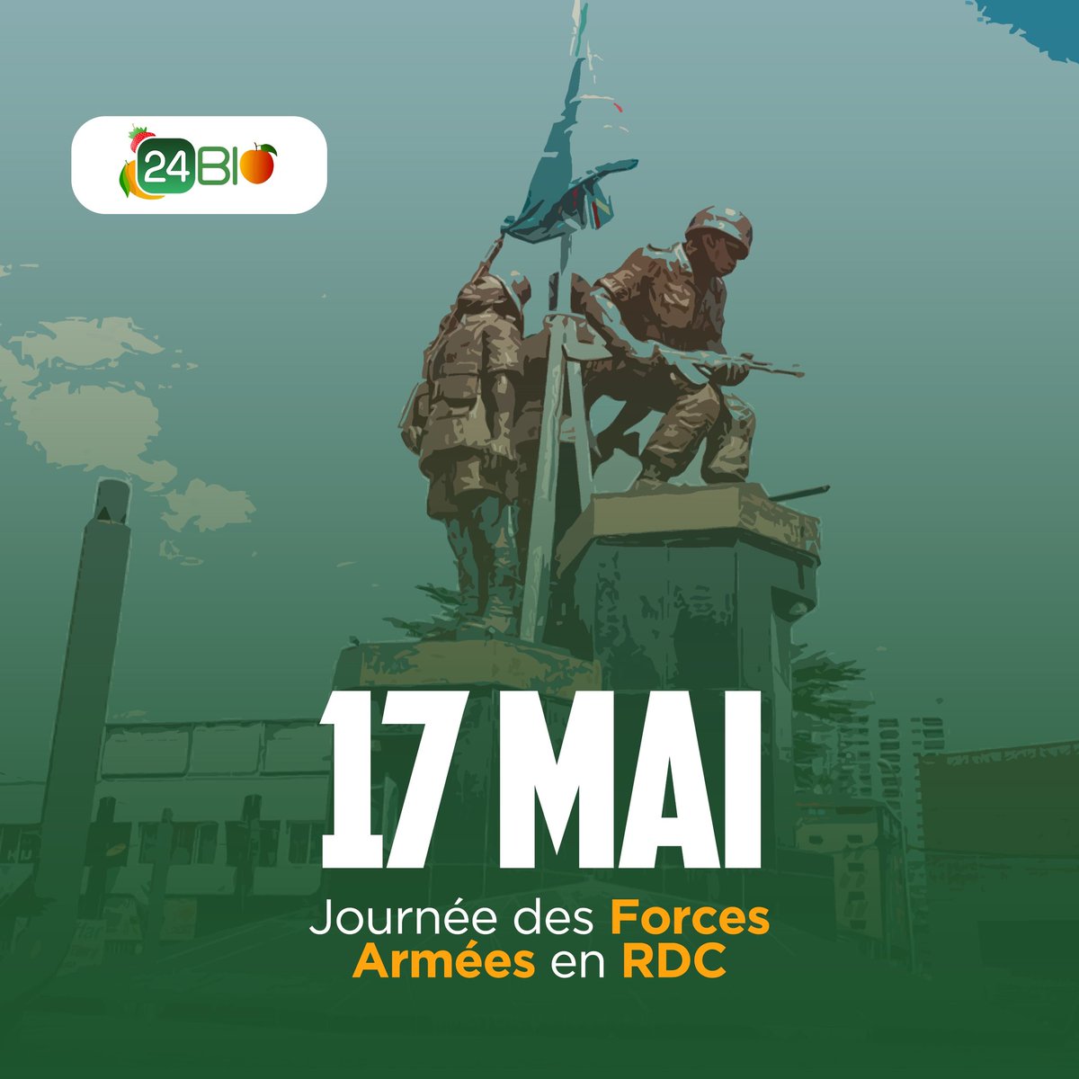 24Biodrc's tweet image. #ForcesArméesRDC #JournéeDéfenseRDC #Hommage #24Bio #VosCoursesSansStress #OnVousLivreChezVous #fruitsetlegumes