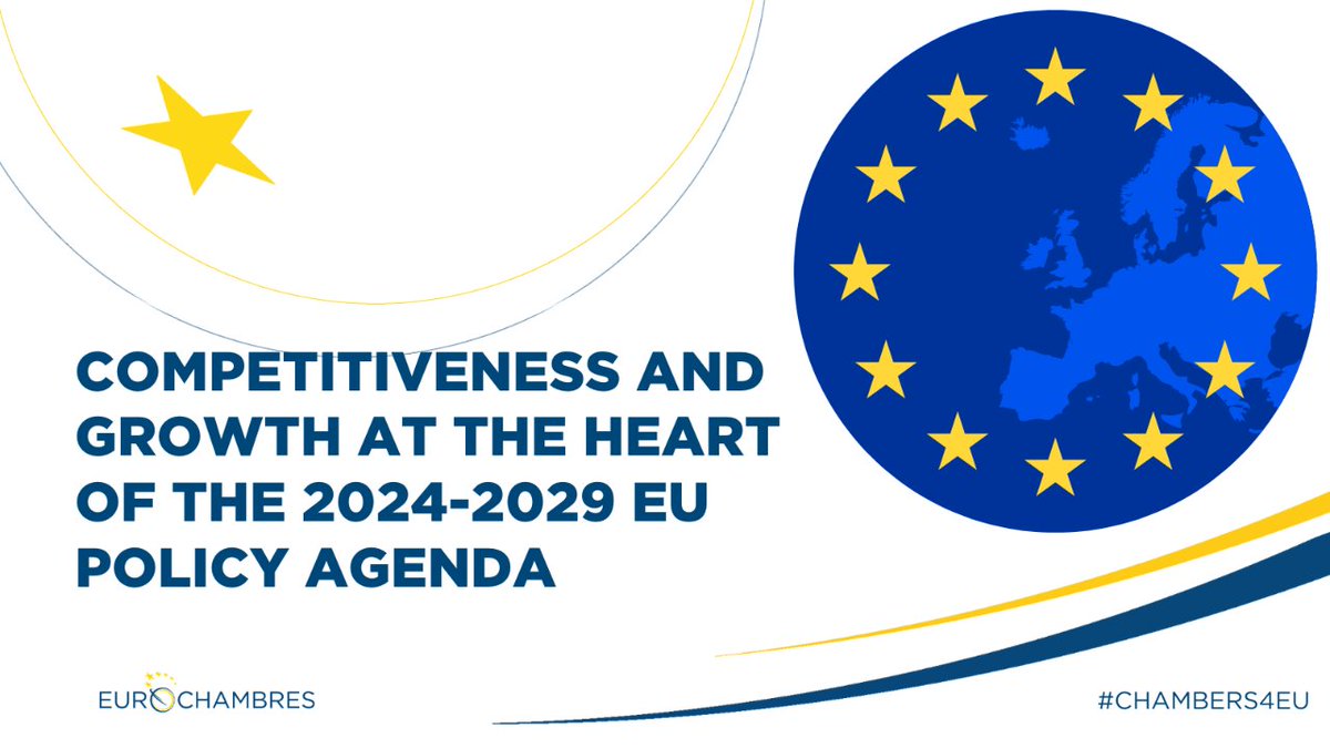 Eurochambres is dedicated to strengthening the single market by reducing regulatory burdens and tackling skills shortages. Stand with us in championing these vital priorities in the 2024-2029 EU policy agenda. #Chambers4EU #UseYourVote Read our manifesto: bit.ly/Manifesto2024-…