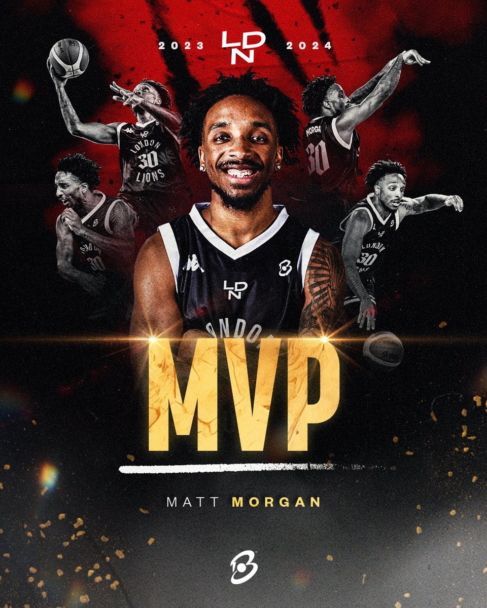 London Lions Basketball (@londonlions) on Twitter photo MVP MATT! 🏆😤
Congratulations to <a href="/TheRealMM10/">Matt Morgan</a> being selected as the <a href="/britishbasketm/">British Basketball League</a> Molten MVP of the 2023-34 season!
#WeAreLondon #MVP MVP MATT! 🏆😤
Congratulations to <a href="/TheRealMM10/">Matt Morgan</a> being selected as the <a href="/britishbasketm/">British Basketball League</a> Molten MVP of the 2023-34 season!
#WeAreLondon #MVP