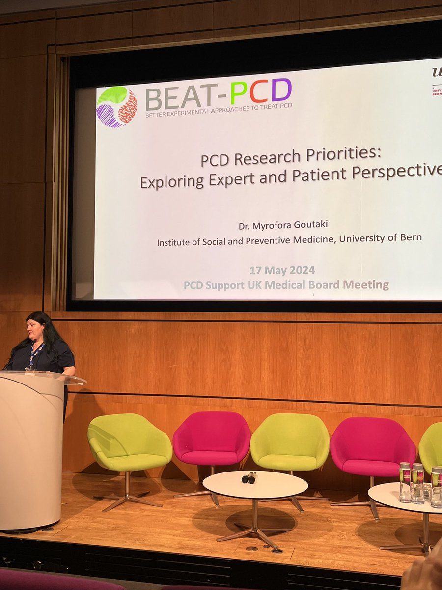 Keynote speaker @mgoutaki is talking about PCD research priorities @PCD_ispm @beatpcd