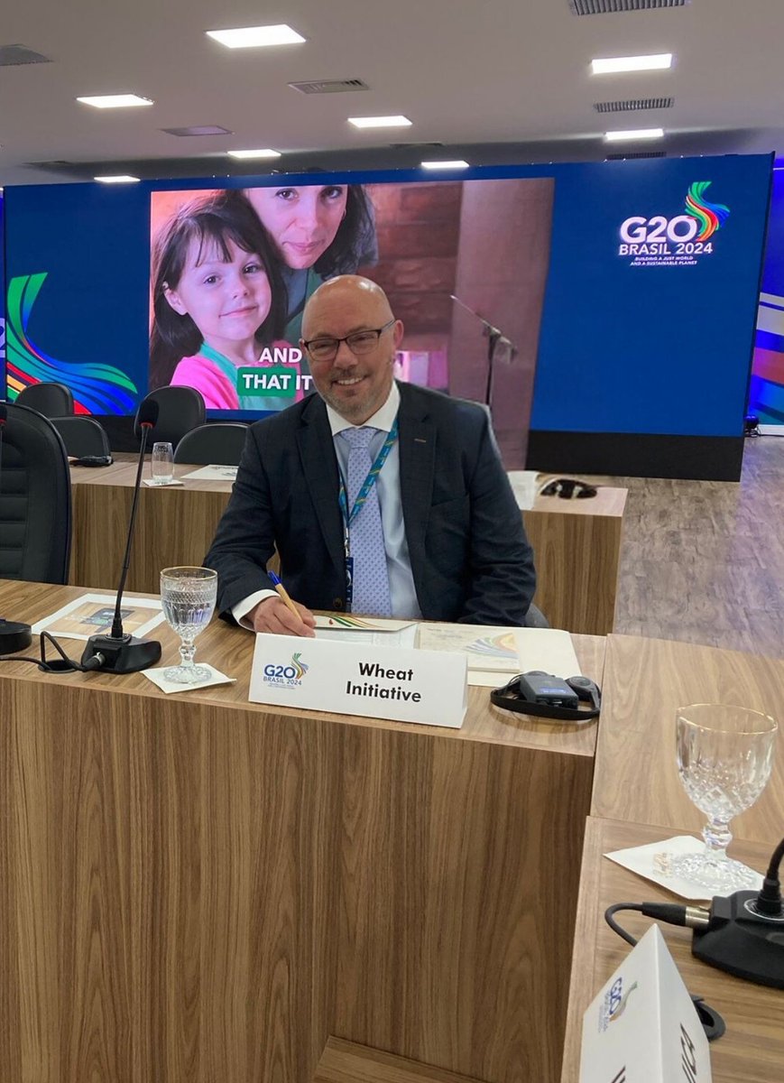 This was a successful #G20MACS !
John Spink <a href="/johnspink18/">John</a>, Chair of the <a href="/WheatInitiative/">Wheat Initiative</a> Board, presented on the recent advances in #wheat research and the collaborative efforts of the eleven Expert Working Groups of the WI network!
<a href="/teagasc/">Teagasc</a> <a href="/embrapa/">Embrapa</a>