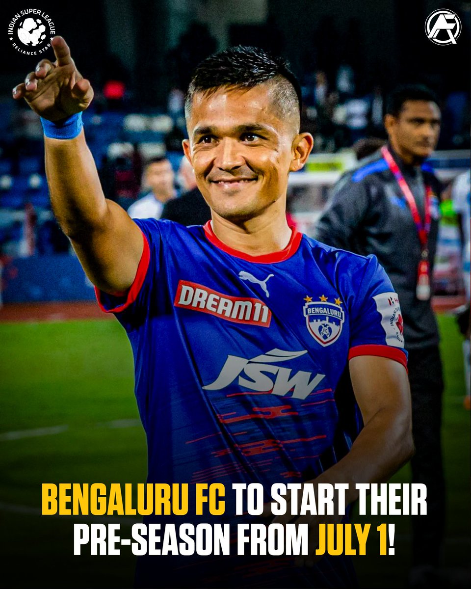 EXCL : Bengaluru FC will start their pre season from July 1 🔵🔵 #IndianFootball #BengaluruFC #WeAreBFC #allindiafootball