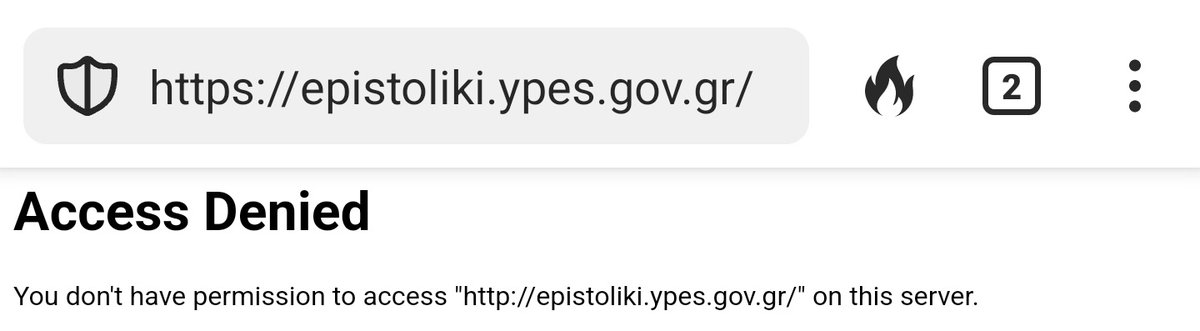 Το site του ΥπΕσ για την #επιστολική_ψηφος δεν με αφήνει να συνδεθώ (είμαι εξωτερικό).

Μπορώ να συνδεθώ και να υποβάλω την υπεύθυνη δήλωση, μόνο με vpn.

Υπάρχει κάποιο προσωρινό πρόβλημα @nkerameus?

Πριν λίγες ημέρες δούλευε κανονικά