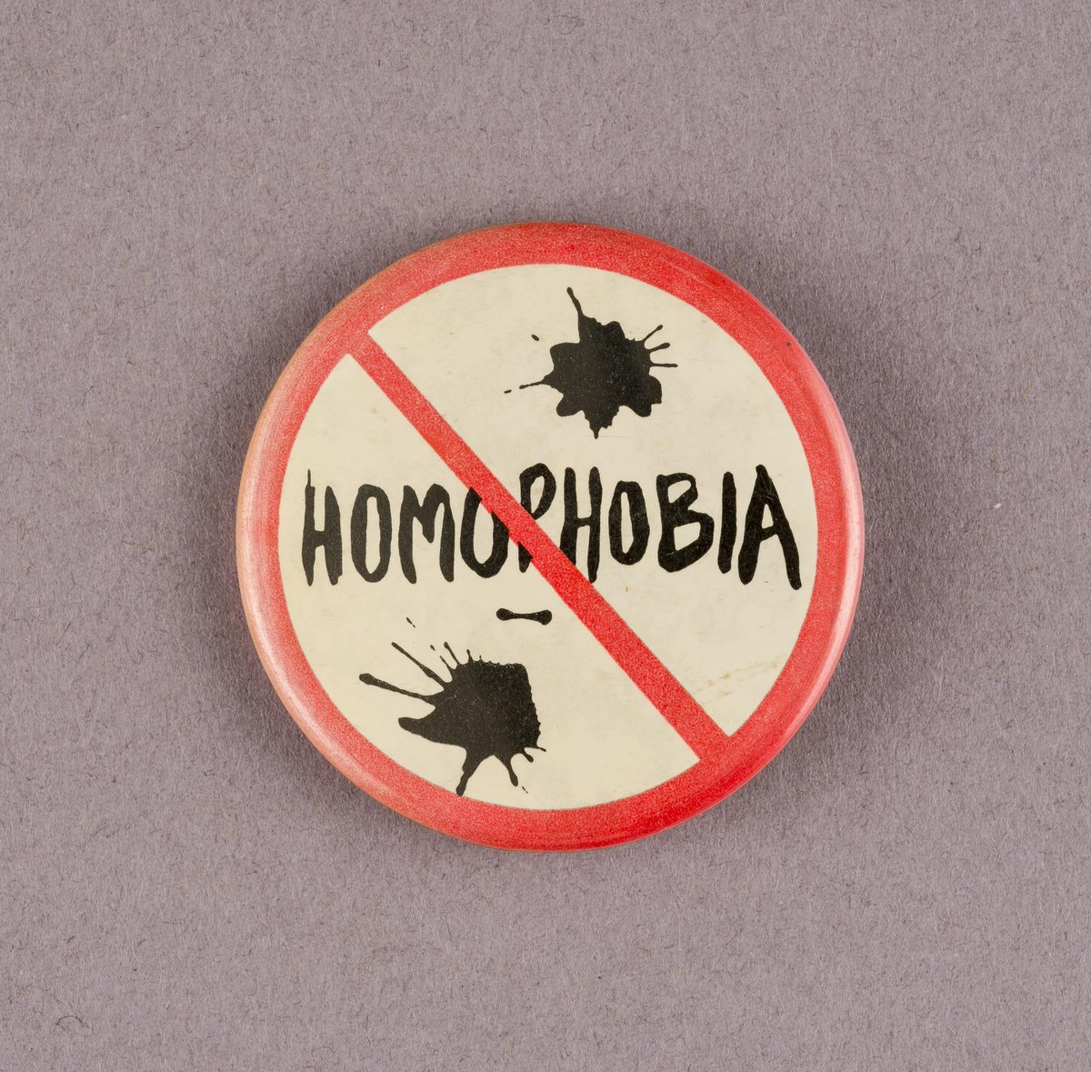 Today is the International Day Against Homophobia, Biphobia and Transphobia. 📷From the LGBTQ+ collection @StFagans_Museum @AmgueddfaCymru #IDAHOBIT24 #IDAHOBIT #LGBTQ+