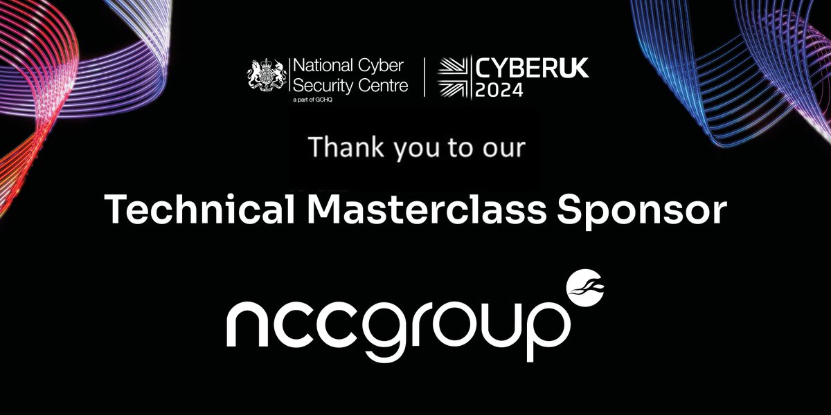 Thank you @NCCGroupplc as the Technical Masterclass Sponsor for #CYBERUK24. Rewatch all the open content livestreamed sessions, and discover exclusive interviews and more on the CYBERUK ONLINE YouTube channel⬇️ youtube.com/@CYBERUKONLINE