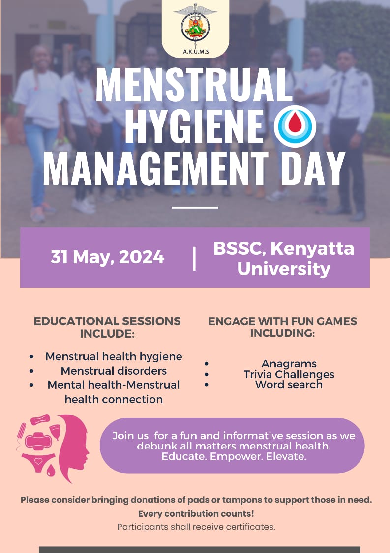 'Empowerment begins with understanding. Let's educate, advocate, and elevate menstrual health awareness.'

See you on 31st May,2024!
From 1-4pm⏰ 

Save the date!!