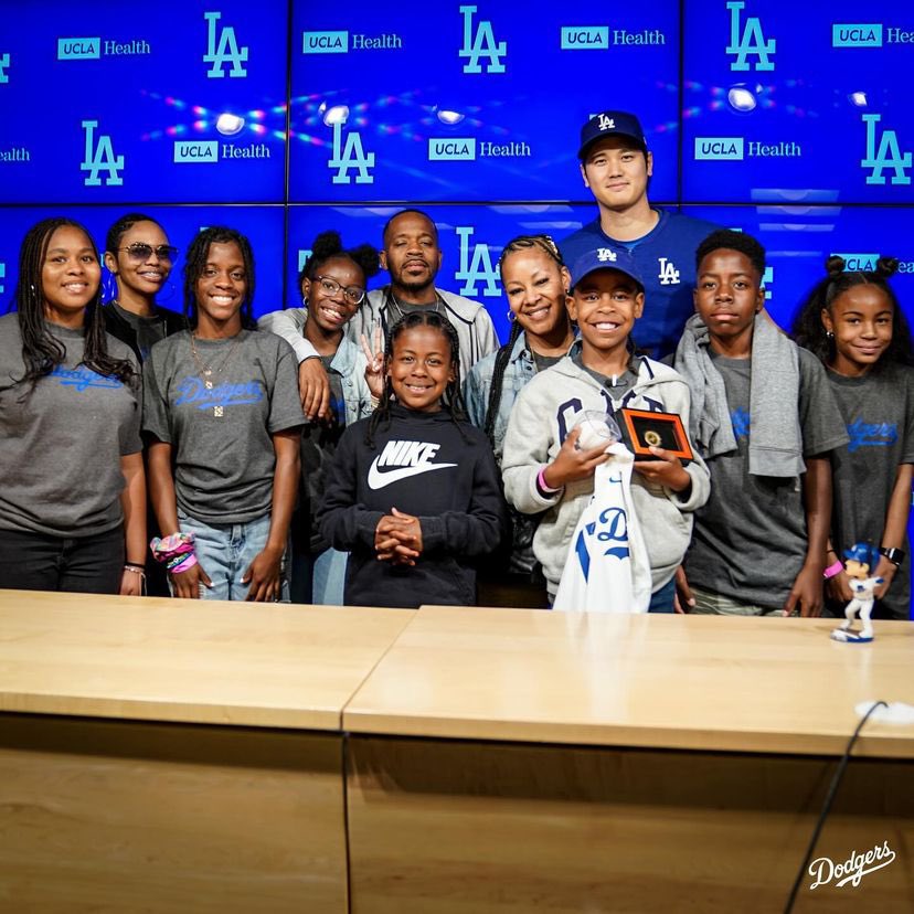 Originally the Dodgers asked if Shohei wants his Wife Mamiko to throw the first pitch because it’s his bobblehead night Shohei said he would love to give the opportunity to a kid who loves baseball or a child who can’t watch the games whose always in the hospital Like Albert
