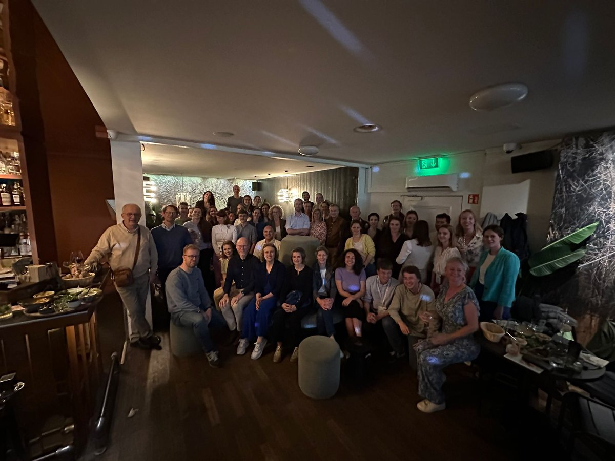 BelgianStrokeCo's tweet photo. The @BelgianStrokeCo celebrated the second #BSC drink at #ESOC2024. Great to see so many enthusiastic stroke clinicians and researchers in Belgium! #voiceofstroke @ESOstroke https://t.co/tlxAUCB3eQ