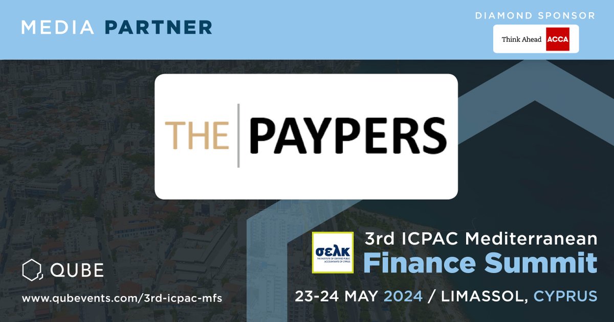 QUBE Events is pleased to have The Paypers as our Media Partner for the 3rd ICPAC Mediterranean #Finance #Summit, on 23-24 May 2024, at the Four Seasons Hotel in #Limassol, #Cyprus. To Register and access the Agenda: bit.ly/44rUtGT #qubevents #ICPAC #ThePaypers