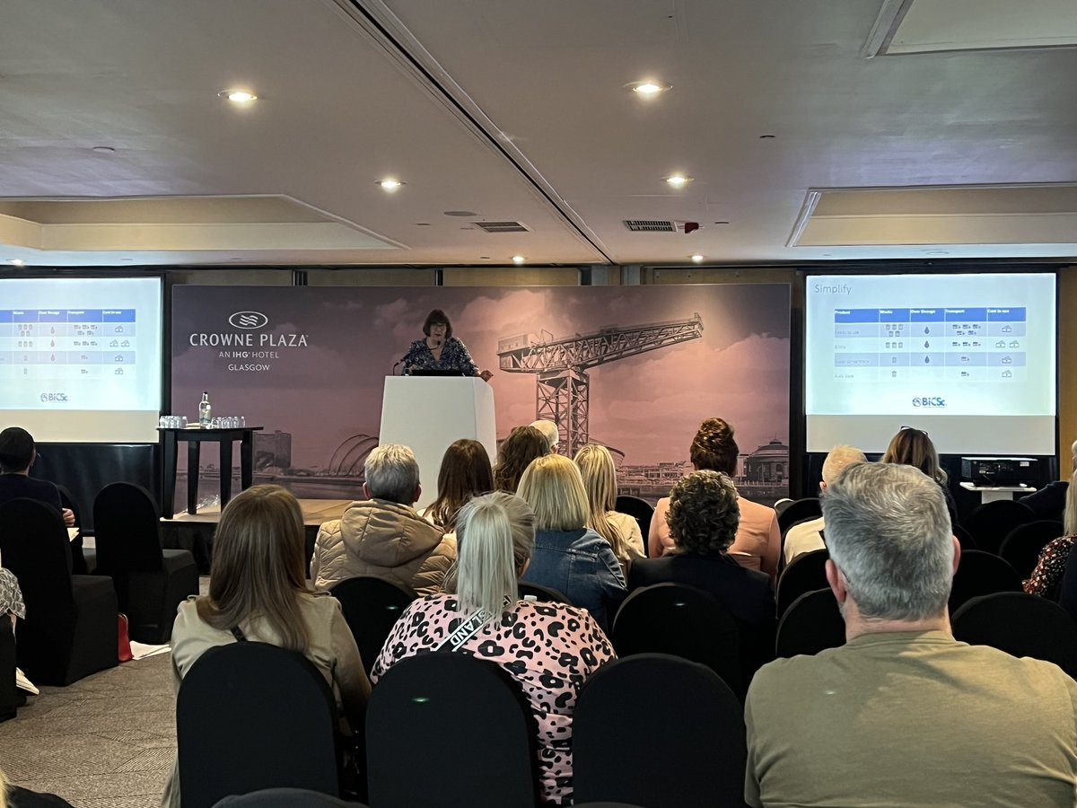 Thank you to Denise Hanson from @BICSc_UK for her informative talk on sustainability in the cleaning industry! 👏 #assistconf24 #facilitiesmanagement #cleaning #conference #glasgow