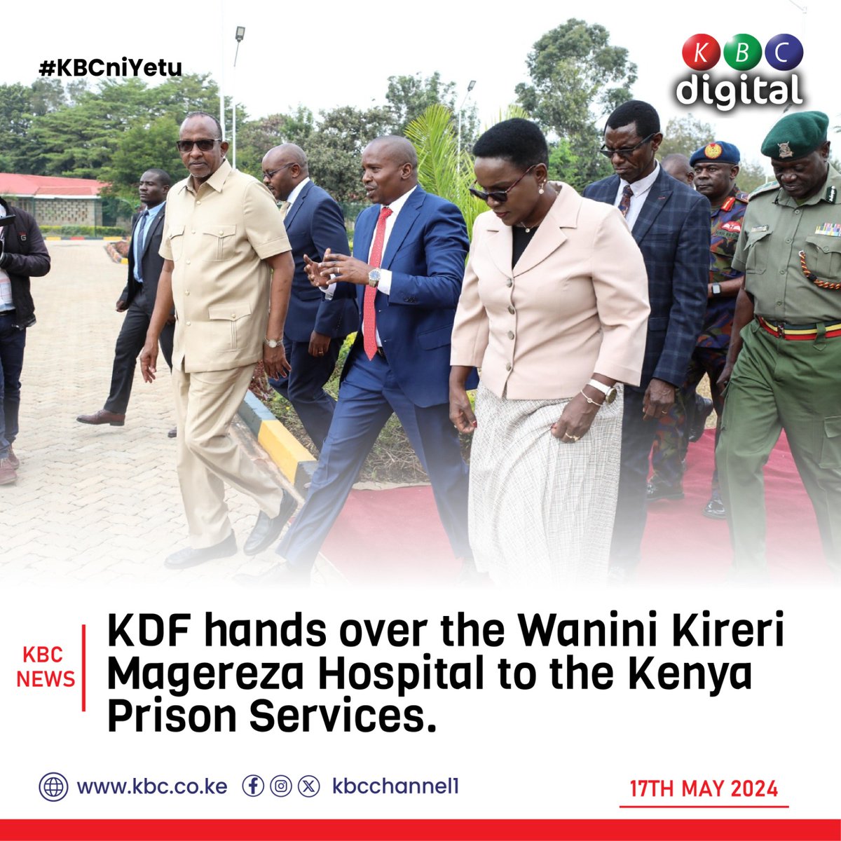 Amacheni Ka Mutsingongo. KDF yaama khuwelesie eospito ya Wanini Kireri Magereza khu Kenya Prison Services. ^DA #Amacheni #IngoFM