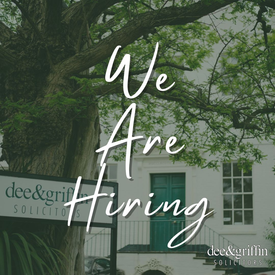 🛑 We're Hiring: Conveyancing Assistant at Dee & Griffin Solicitors! 

We recruiting for a motivated #Conveyancing Assistant to join our team in Hucclecote, #Gloucester. #GlosJobs #GlosBiz 

Join us and become a part of our exciting future: buff.ly/3UoIZRt