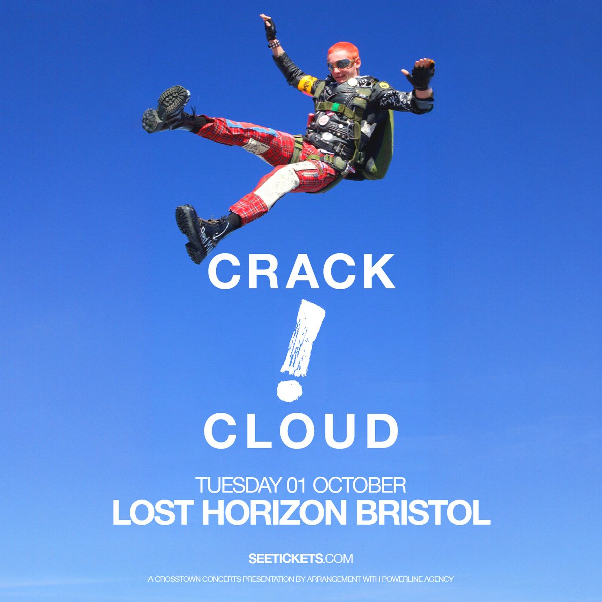 Tickets are on sale now for Crack Cloud at @LostHorizonHQ. crosstownconcerts.seetickets.com/event/crack-cl…