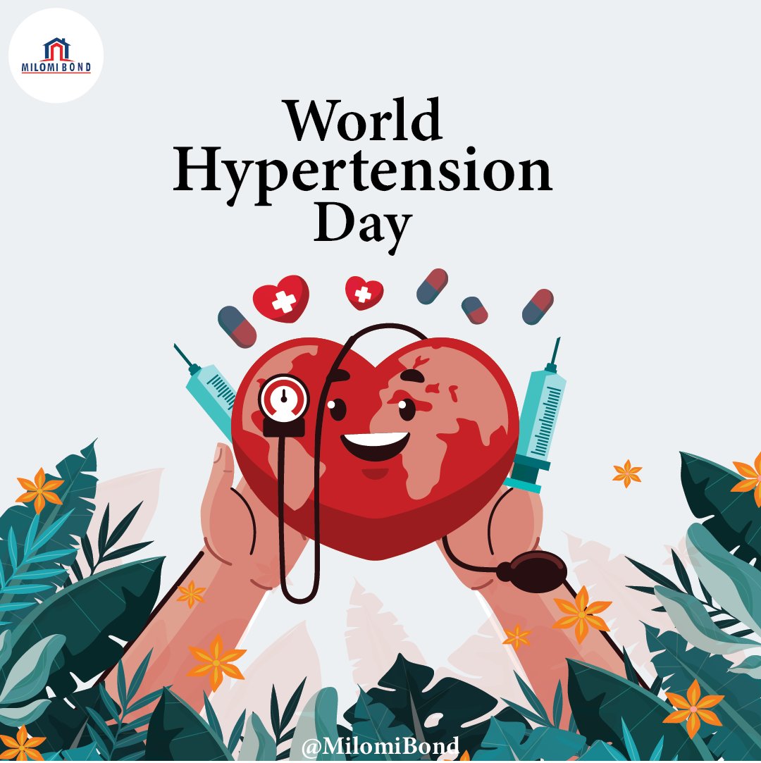 World Hypertension Day- Join the fight against hypertension, manage your blood pressure.

#MilomiBond #WorldHypertensionDay #PropertyFinance #HouseHunting #investment #Morgage #Bond #HomeLoan #Loan #FirstTimeBuyer #RealEstate #Finance