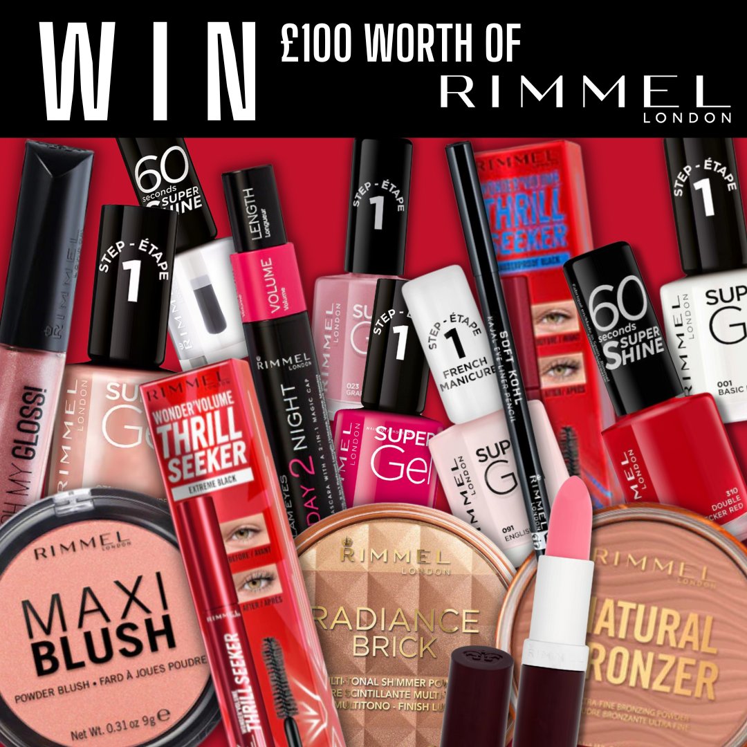 We're giving you the chance to #WIN £100 worth of Rimmel London makeup!💄 To enter simply RT & FOLLOW @SaversHB UK only. Ends 21/05/2024. T&C’s apply - bit.ly/2YOF42g #ukcompetition #giveaway #giveawayuk #ukcomp #rimmel #rimmellondon #prize