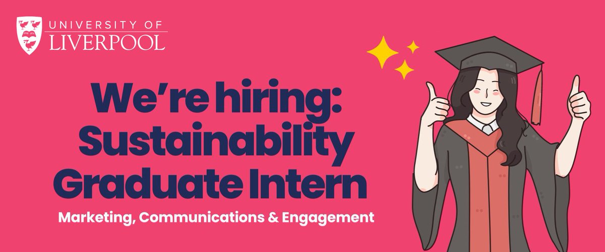 Are you a @livuni graduate (or a soon-to-be-graduate) looking for experience in #sustainability, digital comms, #marketing or #socialmedia?

If so, check out this #internship from the @livunisustain team 🔗bit.ly/3K45Yw9 ✨