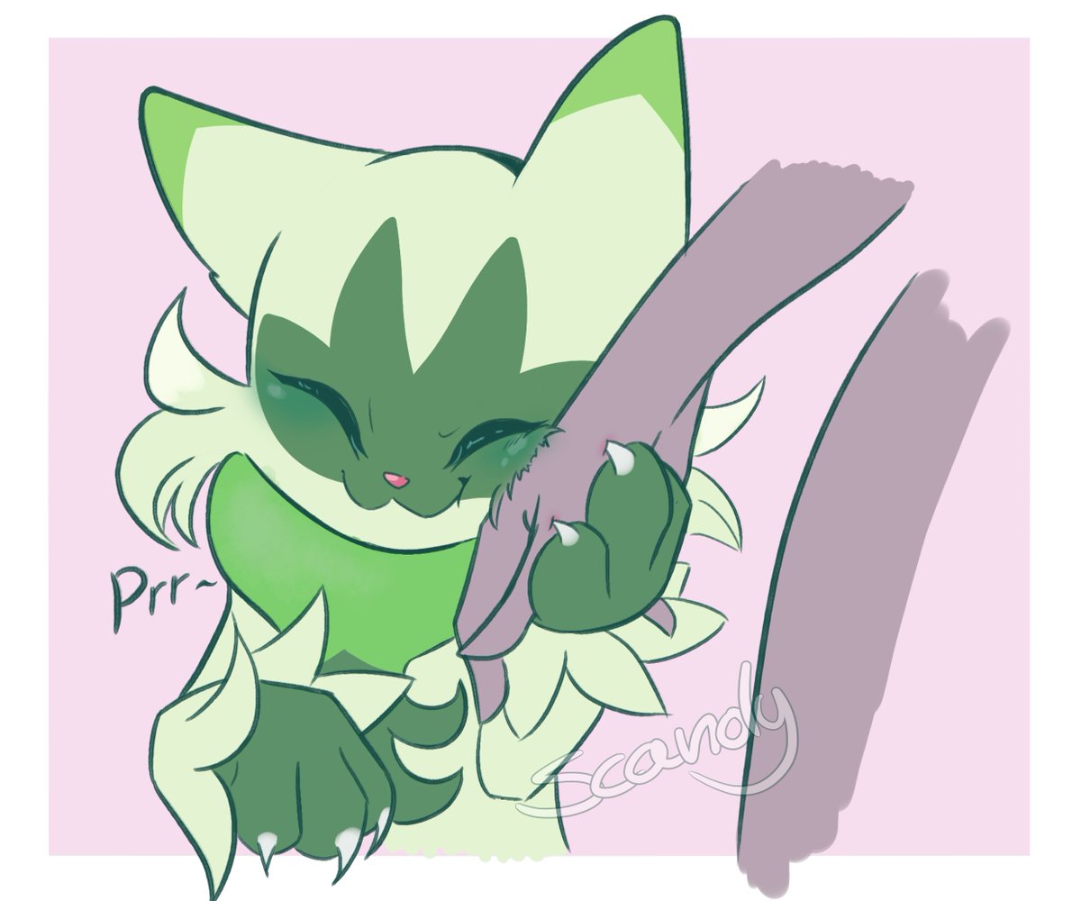 ₍ ^. ̫ .^  ₎🍃
#Floragato #Pokemon