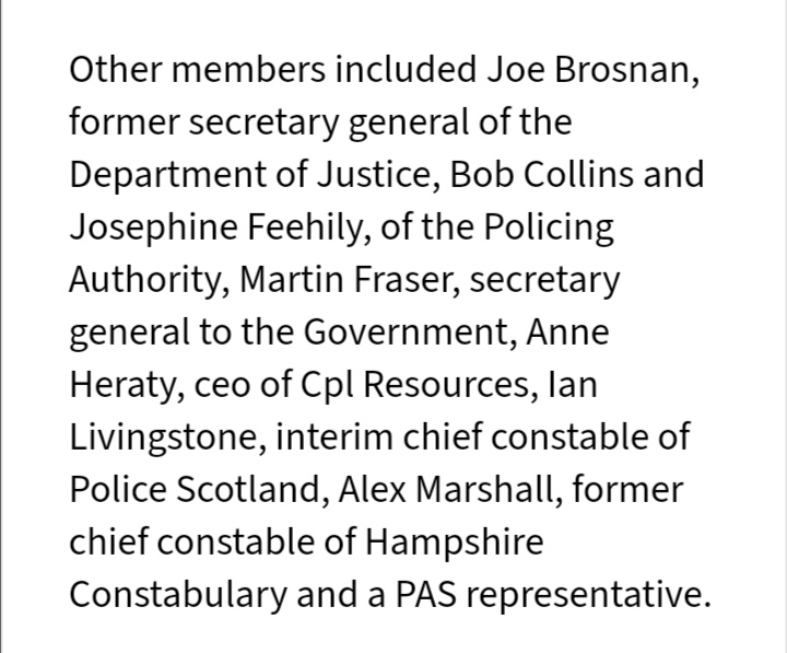 Iain Livingston now head of Operation Kenova was on the interview board for Garda Commissioner when Drew Harris was the successful canditate. He is now finishing the 'Critical Review' of Operation Denton - the overview of what became known as the Glennane Gang. As ACC PSNI and