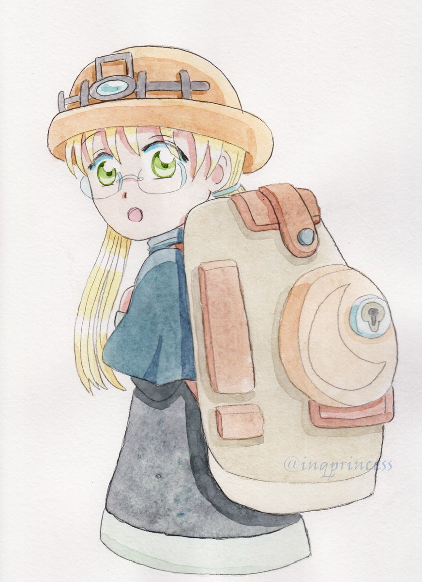 #メイドインアビス #リコ #watercolor #madeinabyss
I will use it as a stand for badges