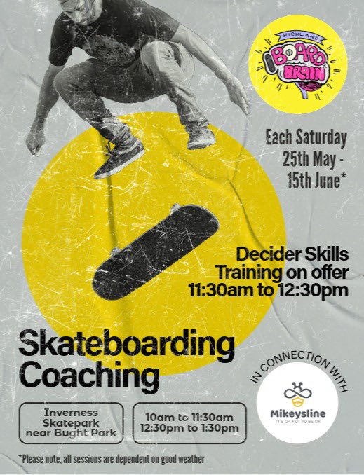 Our skate and well-being project is ramping up as we move into the summer period.@ThinkUHI @UHI_Inverness