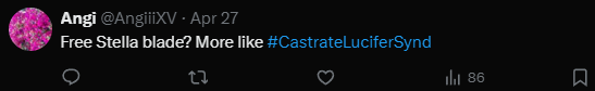 LuciferSynd's tweet photo. This person has been stalking, defaming and harassing me for the the good part of the past 2 months. 

Countless reports led to nothing because of the automated report of @X. 

Now she touches a brand new low. After I post about my dead grandmother, she goes saying "people be rotting in Hell".

Is this what you want in your platform, @elonmusk ? Do you really allow people to do this?