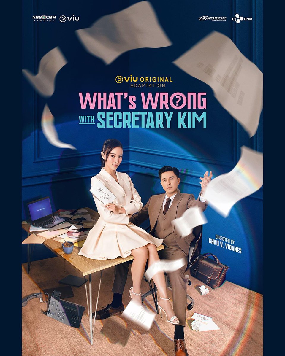 Here’s the OFFICIAL POSTER of Viu Original Adaptation What’s Wrong With Secretary Kim TV Premiere.

Viu and ABS-CBN Studios proudly present a Dreamscape Entertainment Production, directed by Chad Vidanes — #WWWSKTVPremiere, simula May 25 and 26 sa Kapamilya Channel and A2Z -