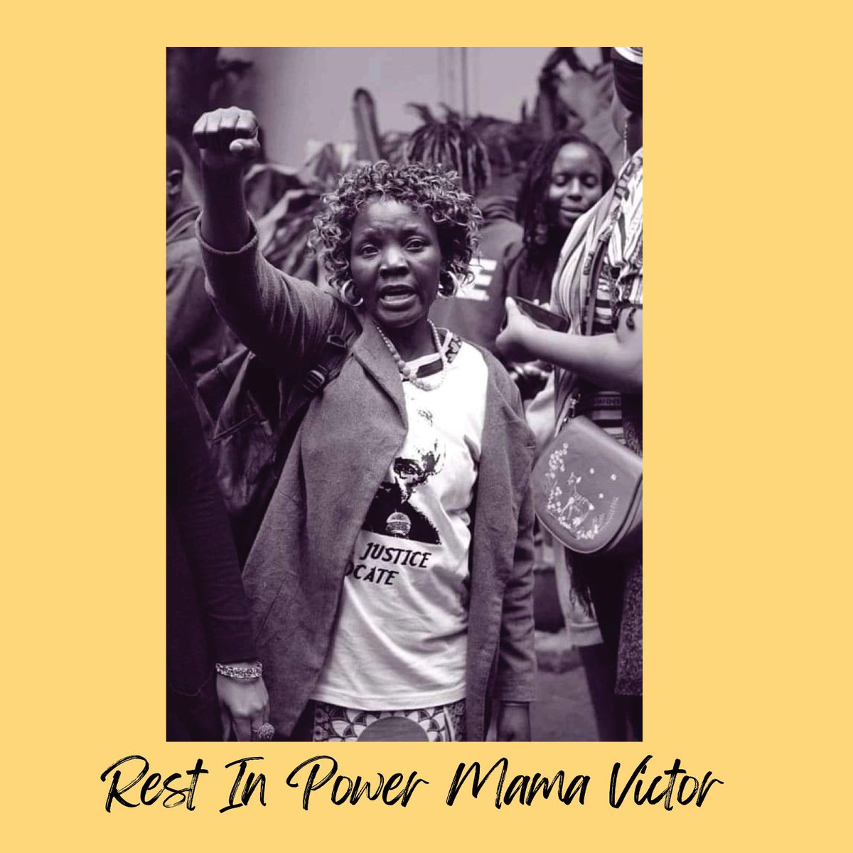 Today, we lay Mama Victor to rest. Her unwavering fight for justice, fueled by the loss of her sons, inspired us all. Her resilience and dedication will forever be remembered in our hearts. Rest in power, Mama Victor.🌹 #RestInPeace #MamaVictor