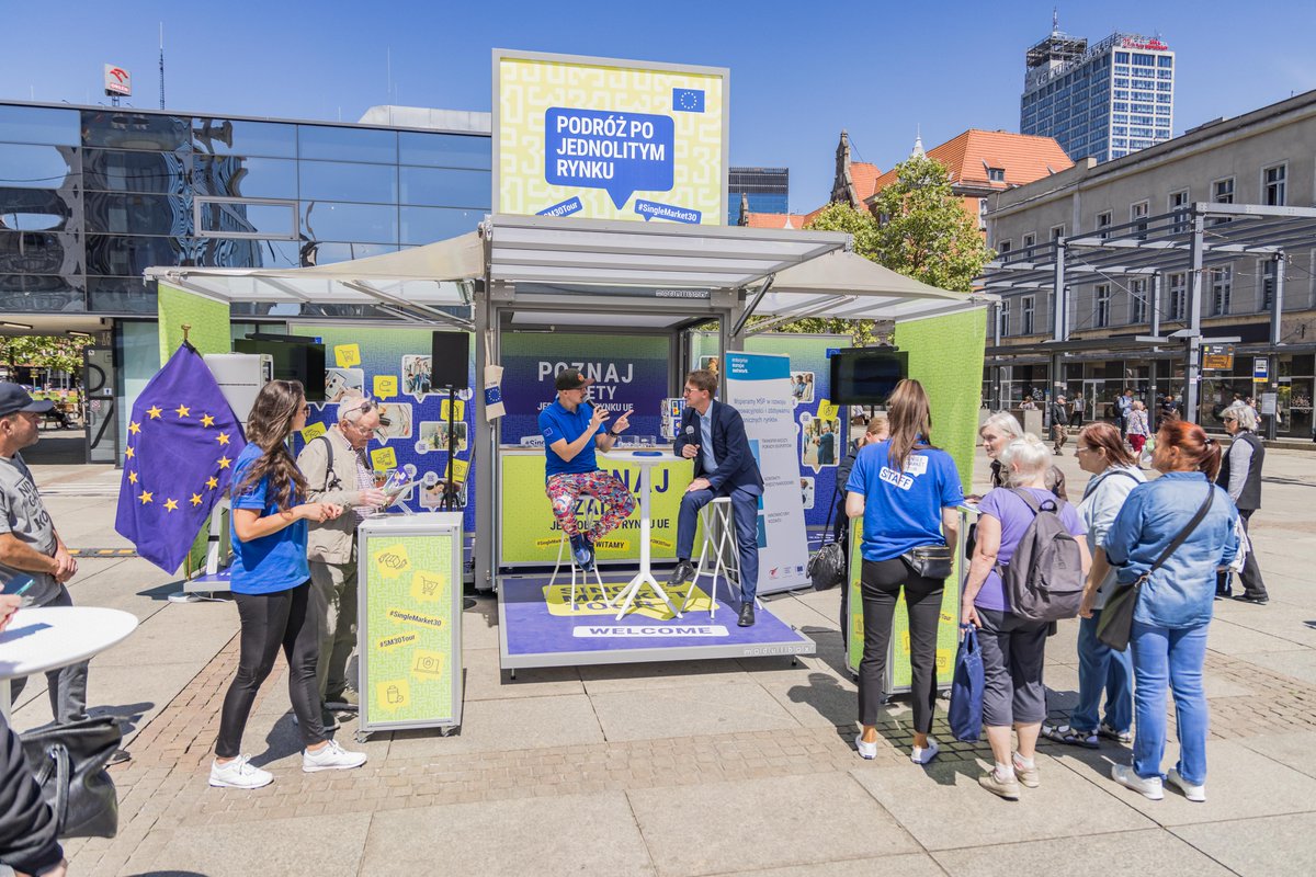 EU_Growth's tweet image. 🎉 We’re halfway through our adventure in Poland on the #SM30Tour!  

We had an amazing time in Katowice &amp;amp; Rzeszow, as you can see below. 👇  

🇵🇱 Today, we're in Lublin &amp;amp; our next stop is Olsztyn on Tuesday 21/05.  

➡️ europa.eu/!DWRQxQ 

See you there! 

#SingleMarket30