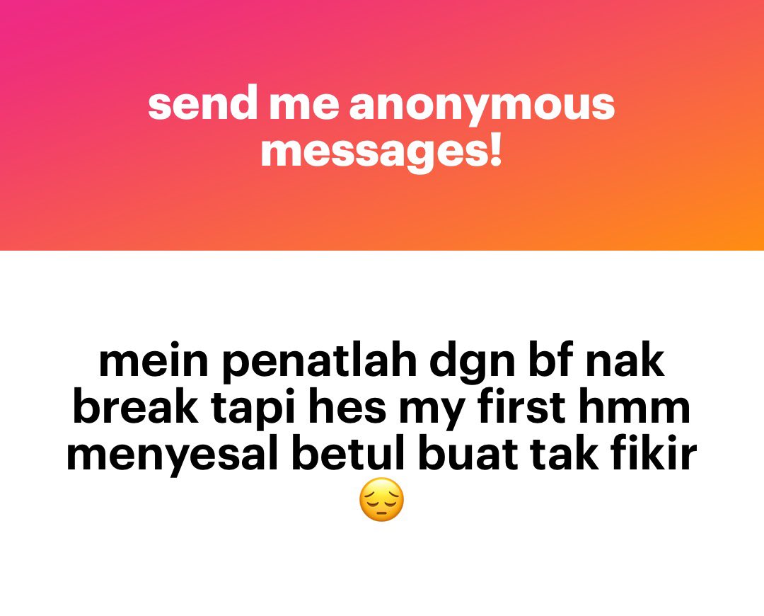 Break jela. Ada lagi laki yg better luar sana.