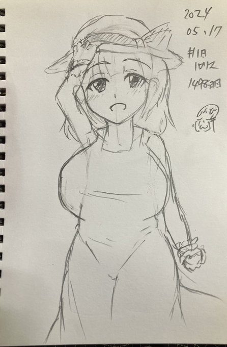 #1日1ロリス
1498日目。
まだ描いてなかった気がするので白ワンピロリスちゃん。 