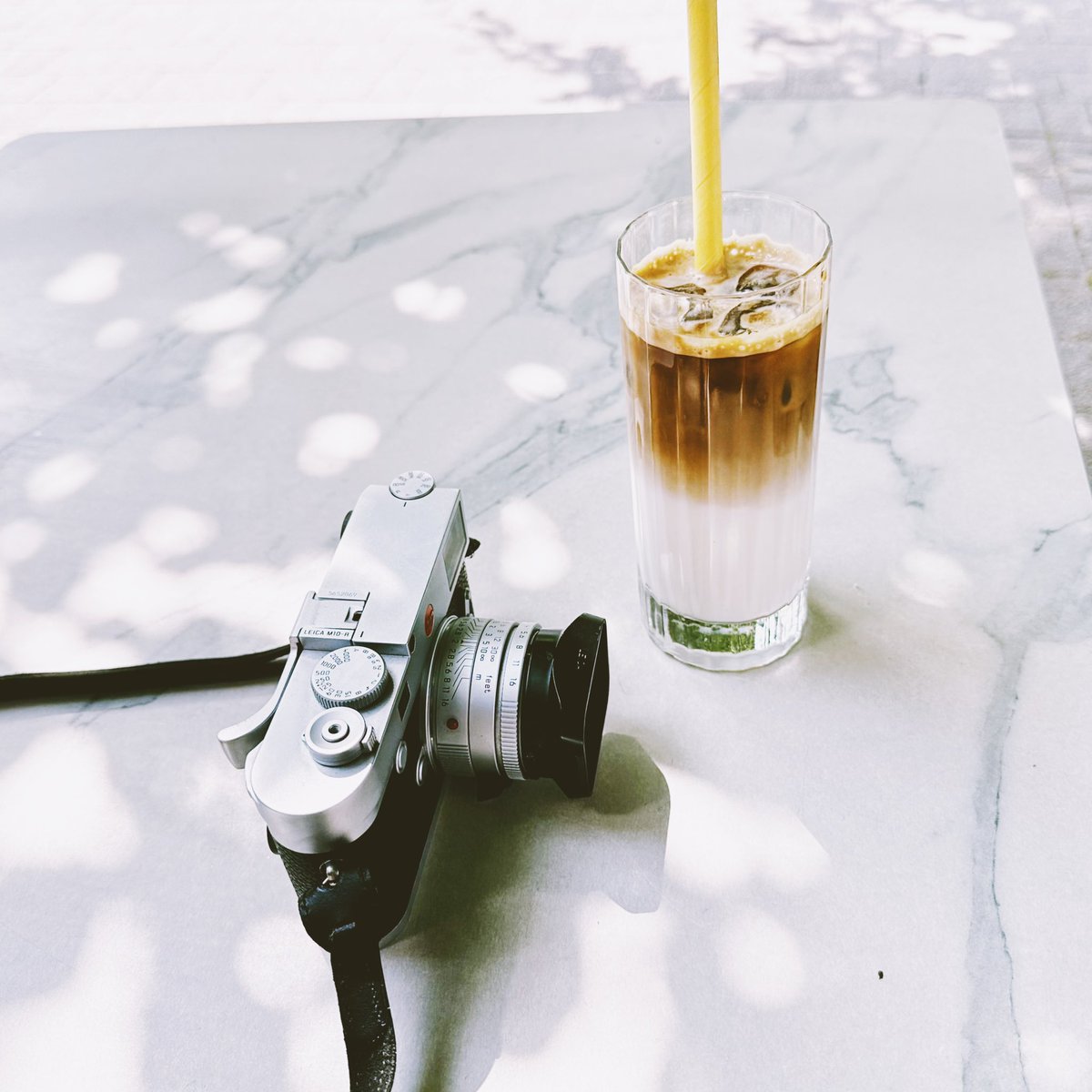 Caffè & Leica With Leica M10-R & 35mm Summicron & iced coffee as it’s getting warmer these days. #leica #leicam #leicam10 #leicam10r #coffee #cafe #caffe #caffè #summicron