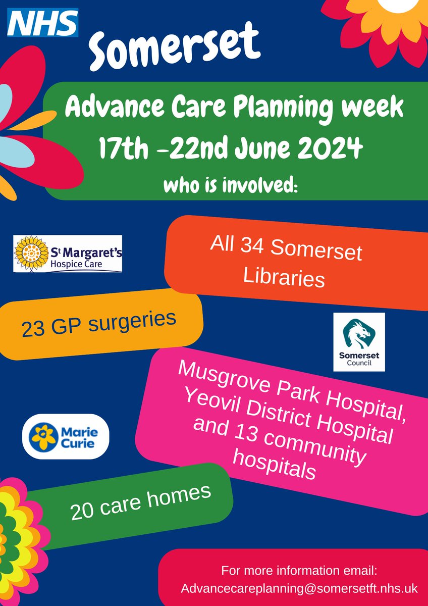 Only 1 month to go until #SomersetACPWeek! 
It has been a busy few weeks, but the information packs are almost ready to go! Thank you to everyone who is involved this year.
If you want to find out more, please get in touch! <a href="/st_marg/">St Margaret's Hospice Care</a> <a href="/mariecuriesw/">Marie Curie South West</a> <a href="/SomersetCouncil/">Somerset Council</a> <a href="/SomersetFT/">Somerset NHS Foundation Trust</a>