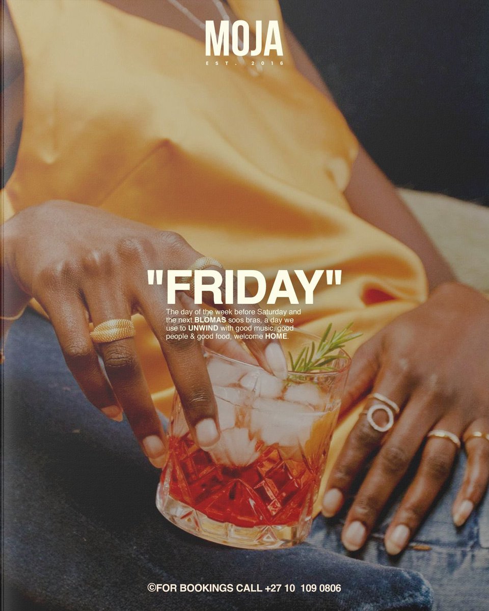 FRIDAY BLOMAS : Food, cocktails &amp; Vibes 🥇 This is home 🏡 Moja SunningHill 📍